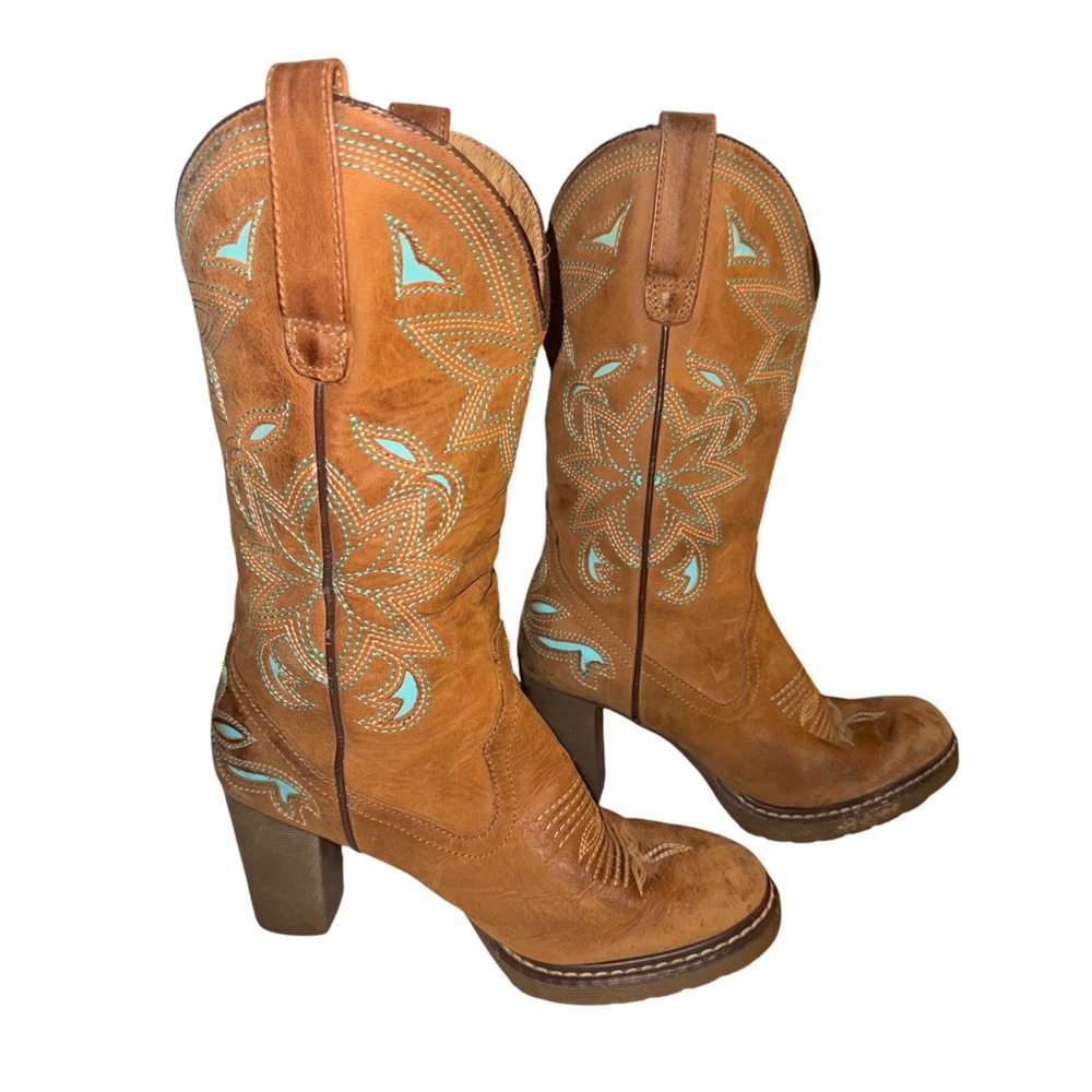 Cowgirl Heeled Boots - Picture 2 of 15
